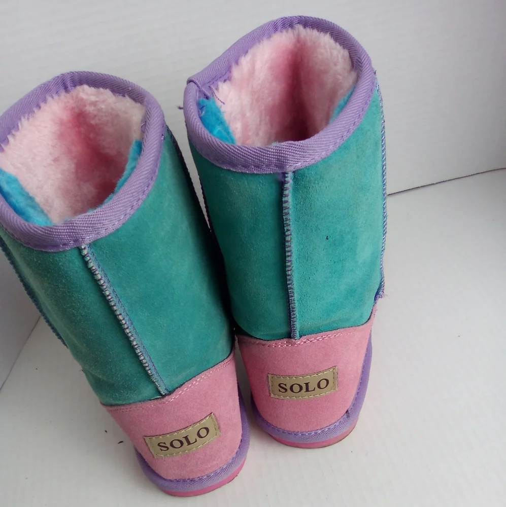 SOLO Colourful Women's Boots SIZE 39 - Picture 7 of 9